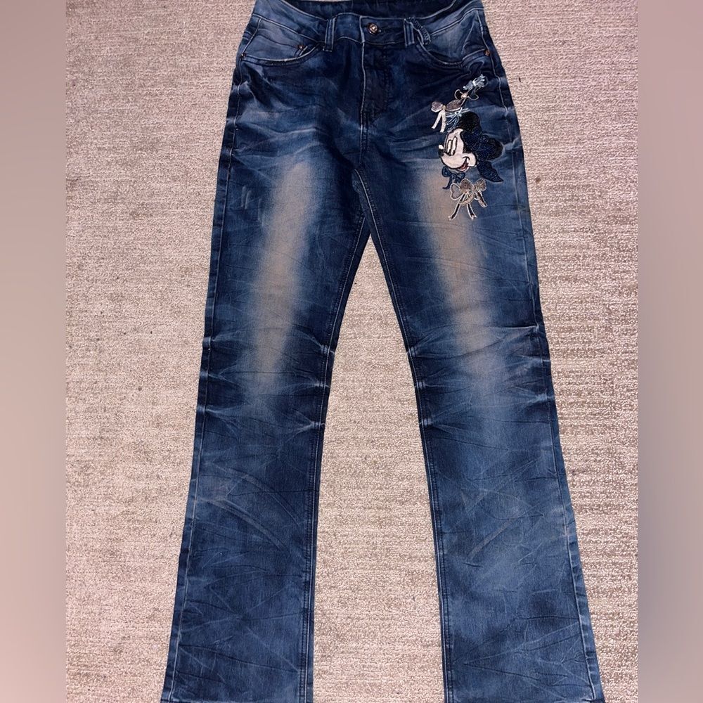 Vintage Embroidered Minnie Mouse Jeans